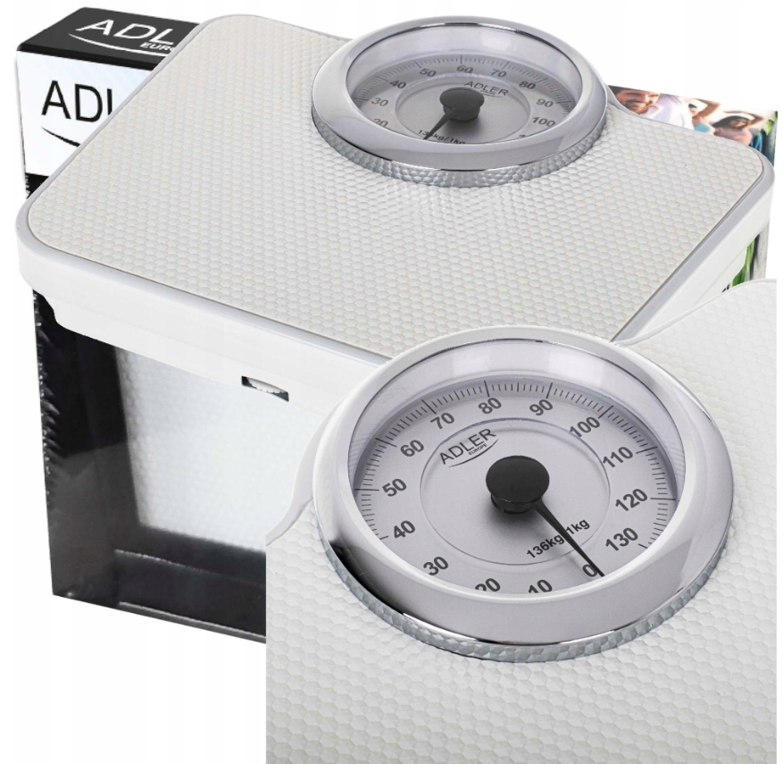 Mechanická Koupelnová Váha Do 136 kg Adler AD8180