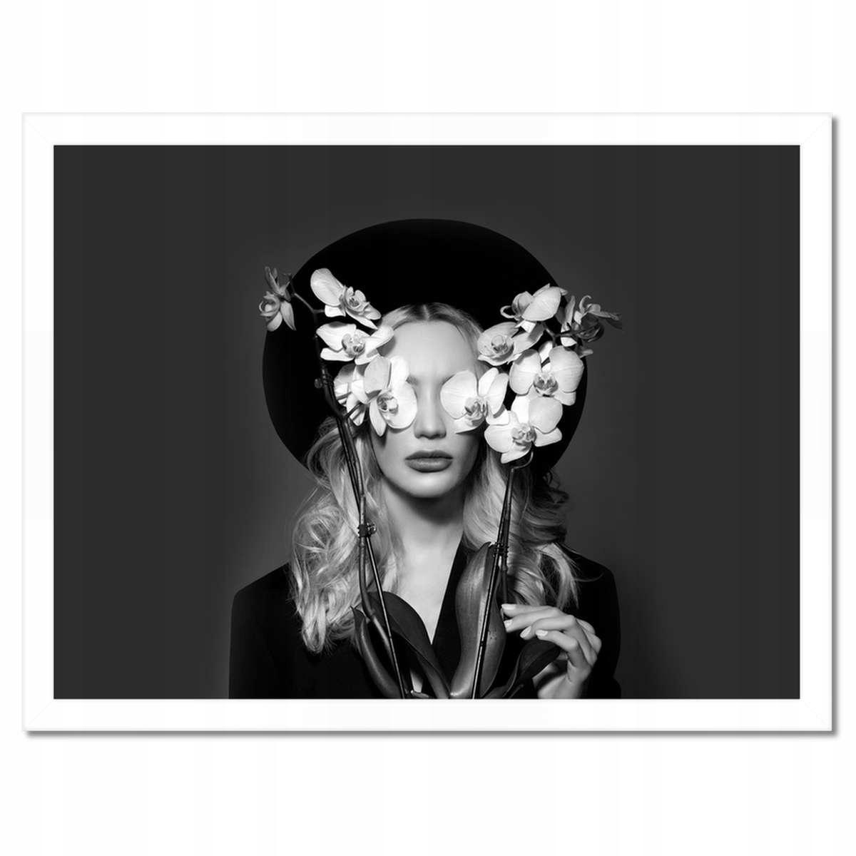 Plakáty v rámu 40x30 Žena s orchidejí