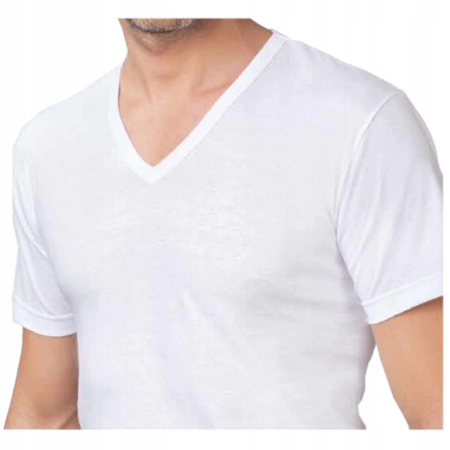 2szt Podkoszulek męski NOTTINGHAM biały V-neck M Model 2szt