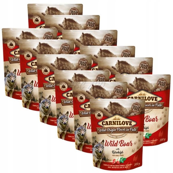 Levně Carnilove Dog Wildboar & Rosehips krmivo Divočák 12x300 g 12 balení