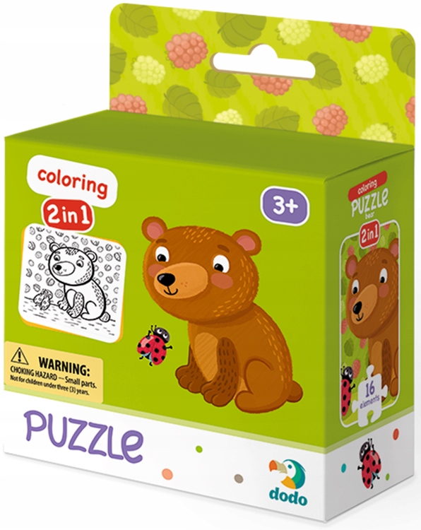 

Dodo Puzzle 16 El Kolorowanka Misiek DOP300120