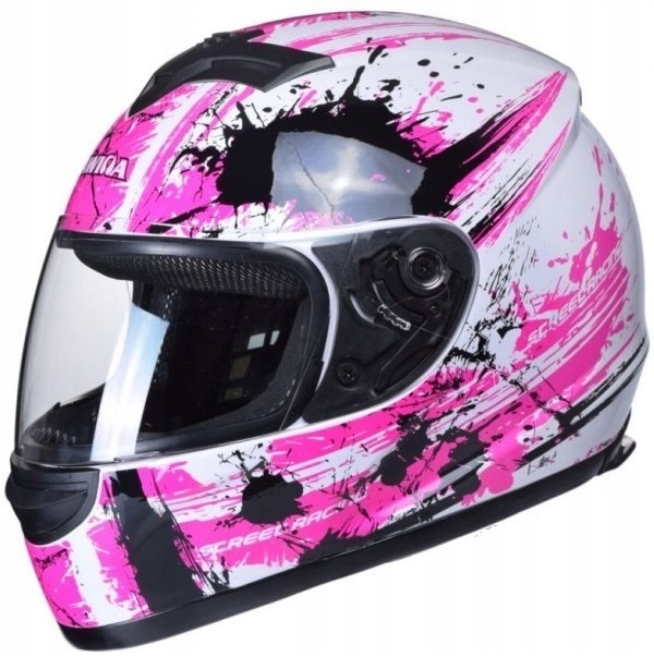 

Kask dla Kobiety Zamknięty Skuter Różowy Pink