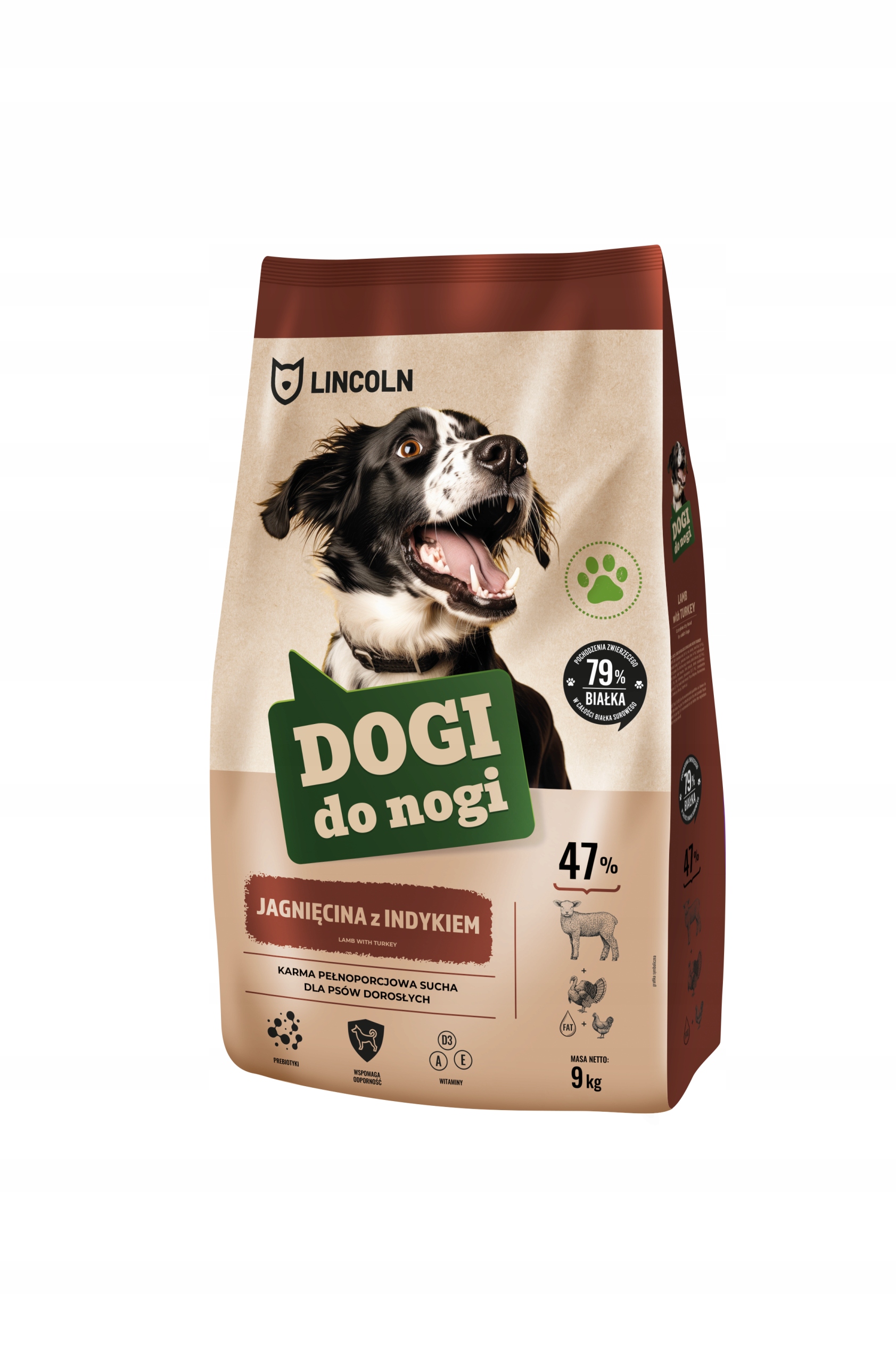 Levně Suché Krmivo pro psa 9 kg Jehněčí Krůta Superprémiové Zdravá strava