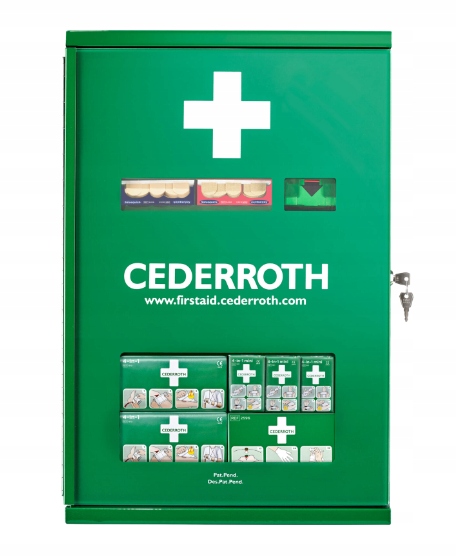 APTECZKA ŚCIENNA CEDERROTH First Aid Cabinet metal