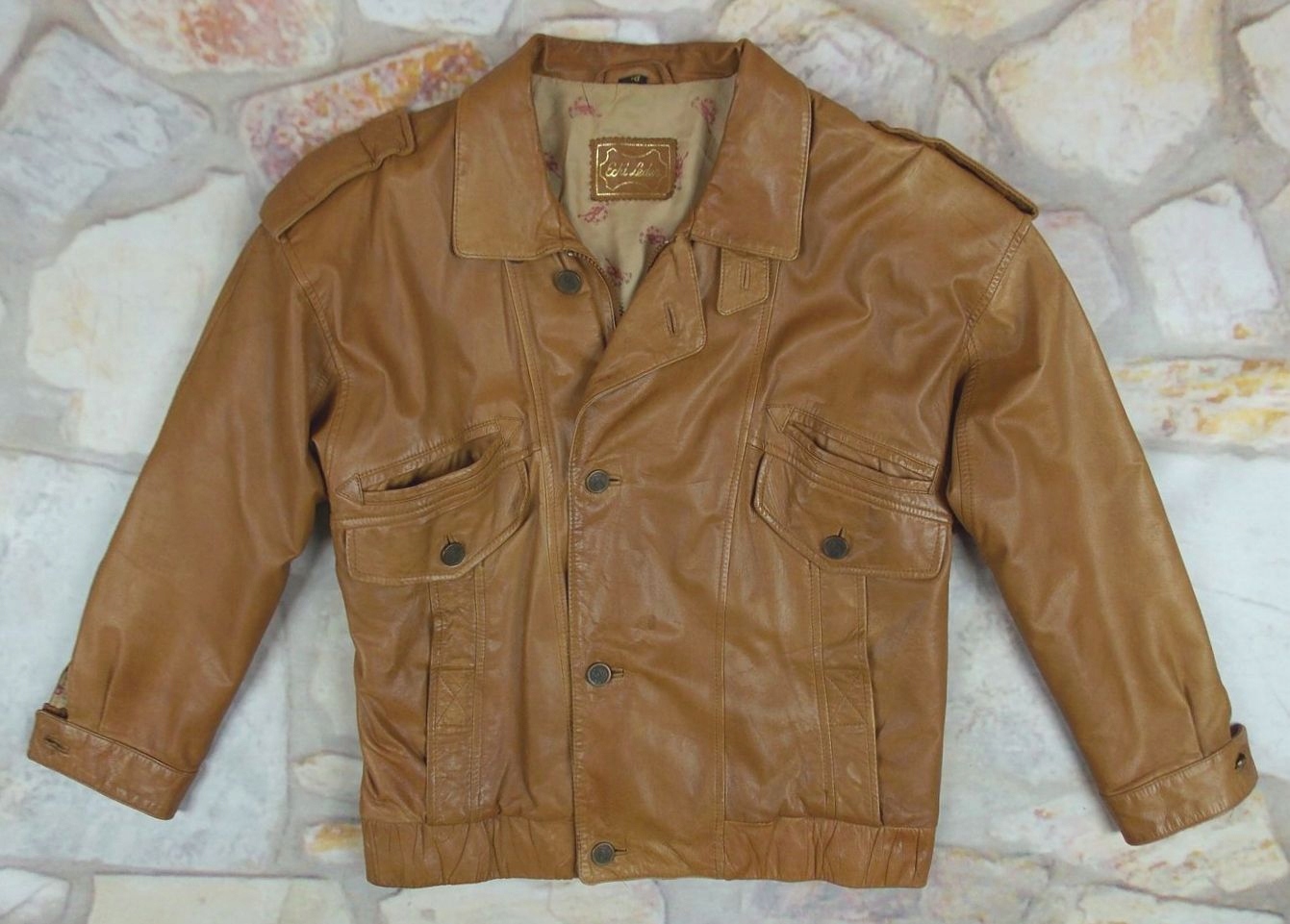 PAOLO NEGRATO KURTKA SKÓRZANA PILOTKA BOMBER 48 Marka inna