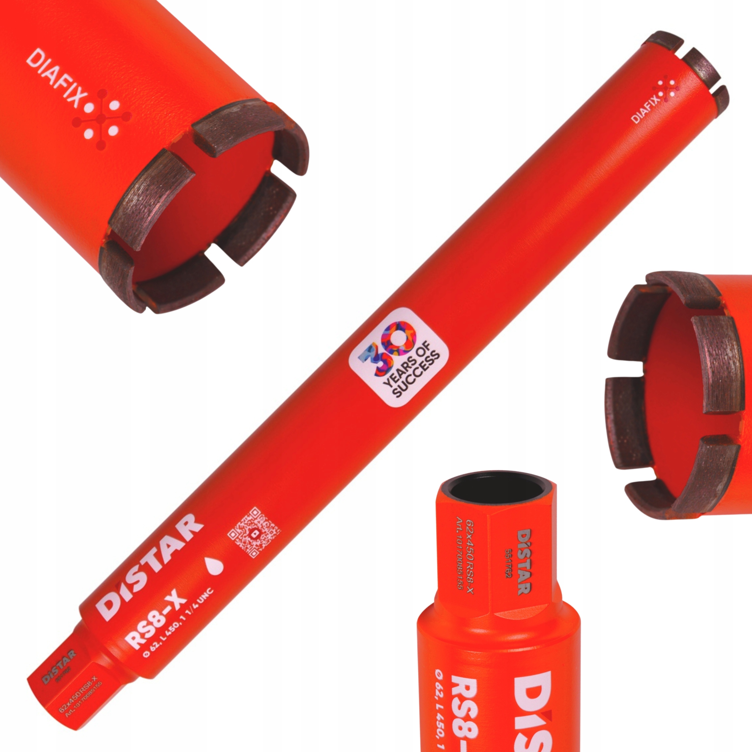 Vrták Distar Dds-w 62x450 1 1/4 Unc RS8-X do betonu
