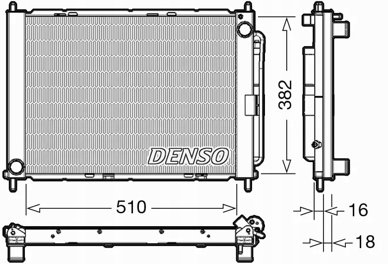 DENSO CHŁODNICA WODY DRM23104 Producent części Denso