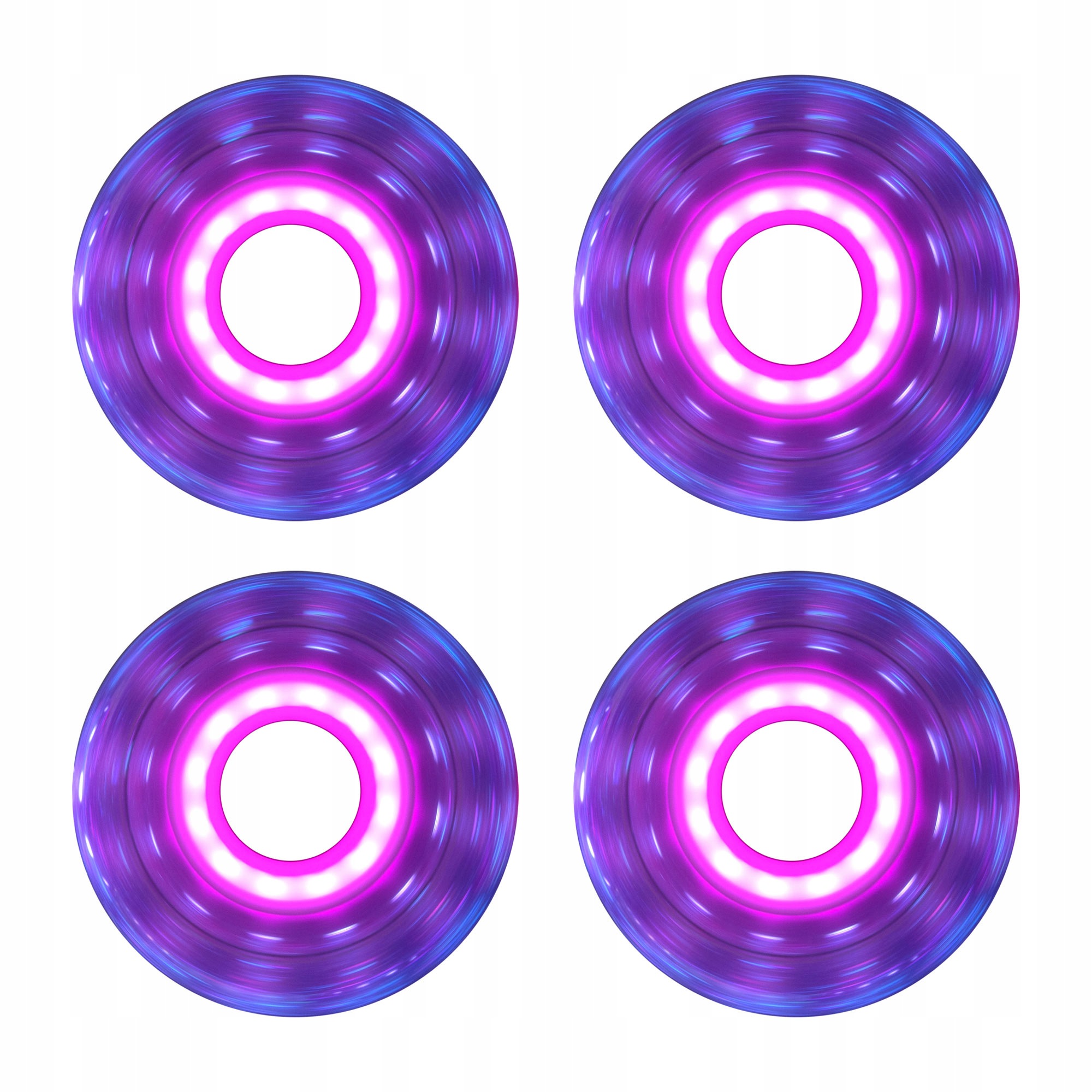 Kolečka pro kolečkové brusle svítící Luminous Led Duo 70mm/85a Dvoubarevné 4 kusy