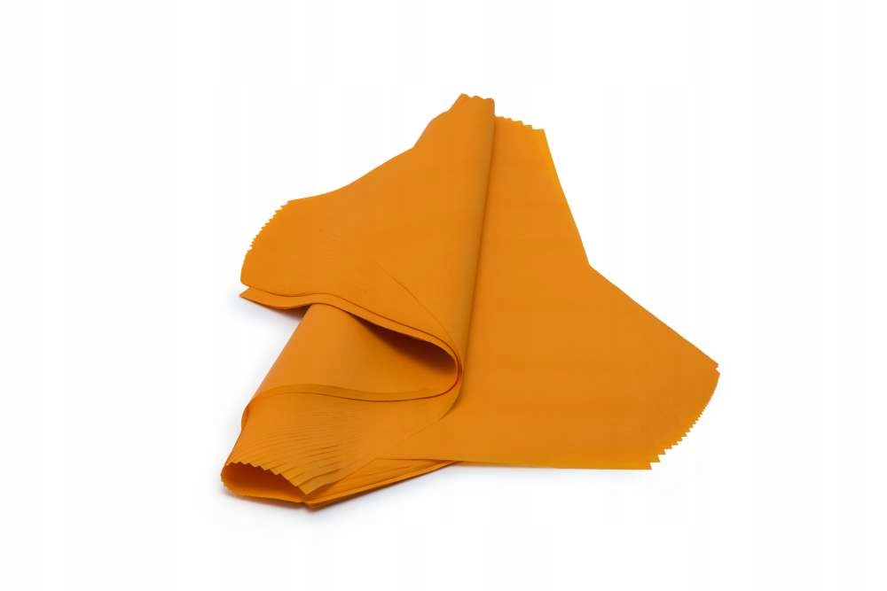 BIBUŁA GŁADKA 50X70CM MANDARYNKA - 100 ARKUSZY