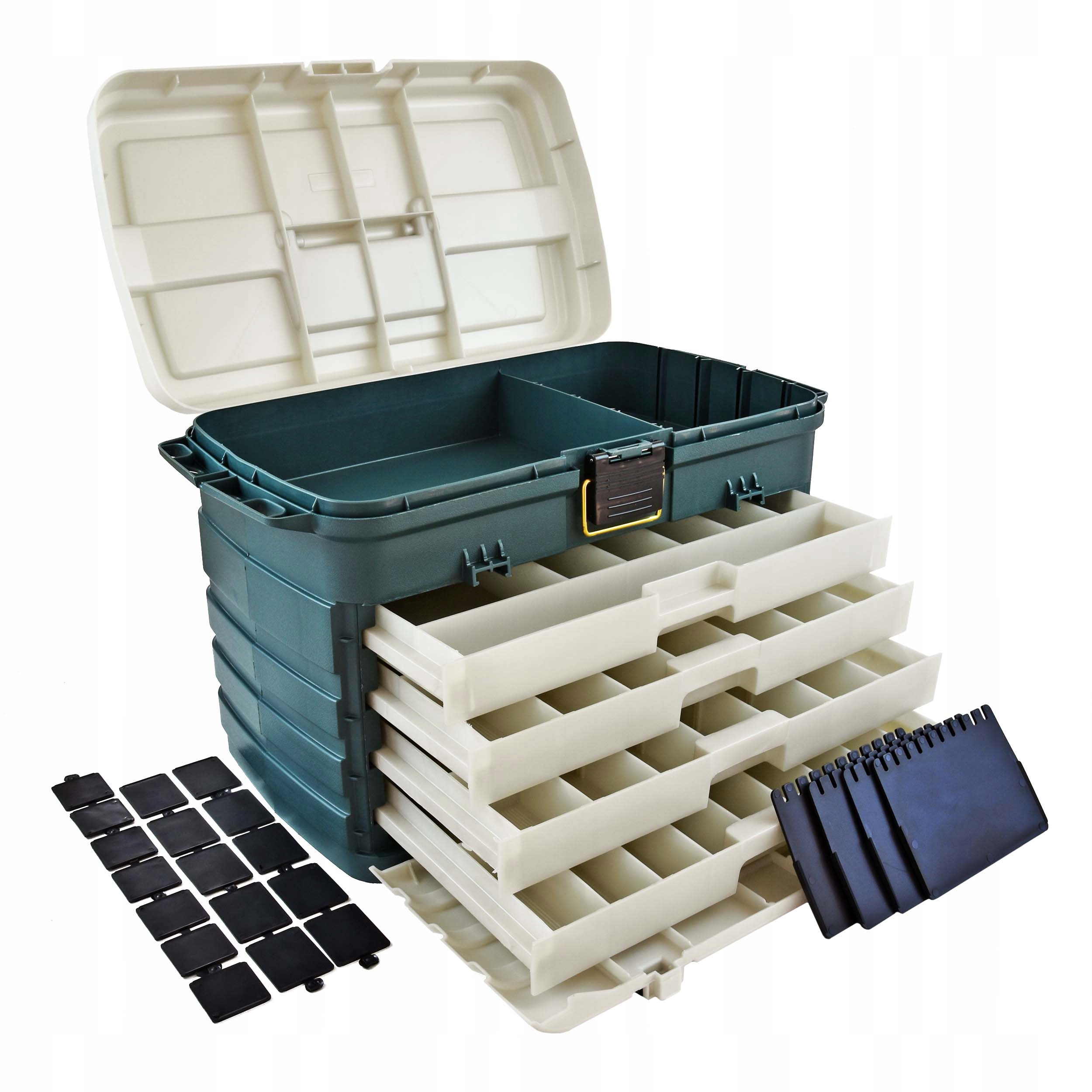 Skrzynia z szufladami i przegródkami Plano 737002 wymiary 52,7x29,2x35,3cm