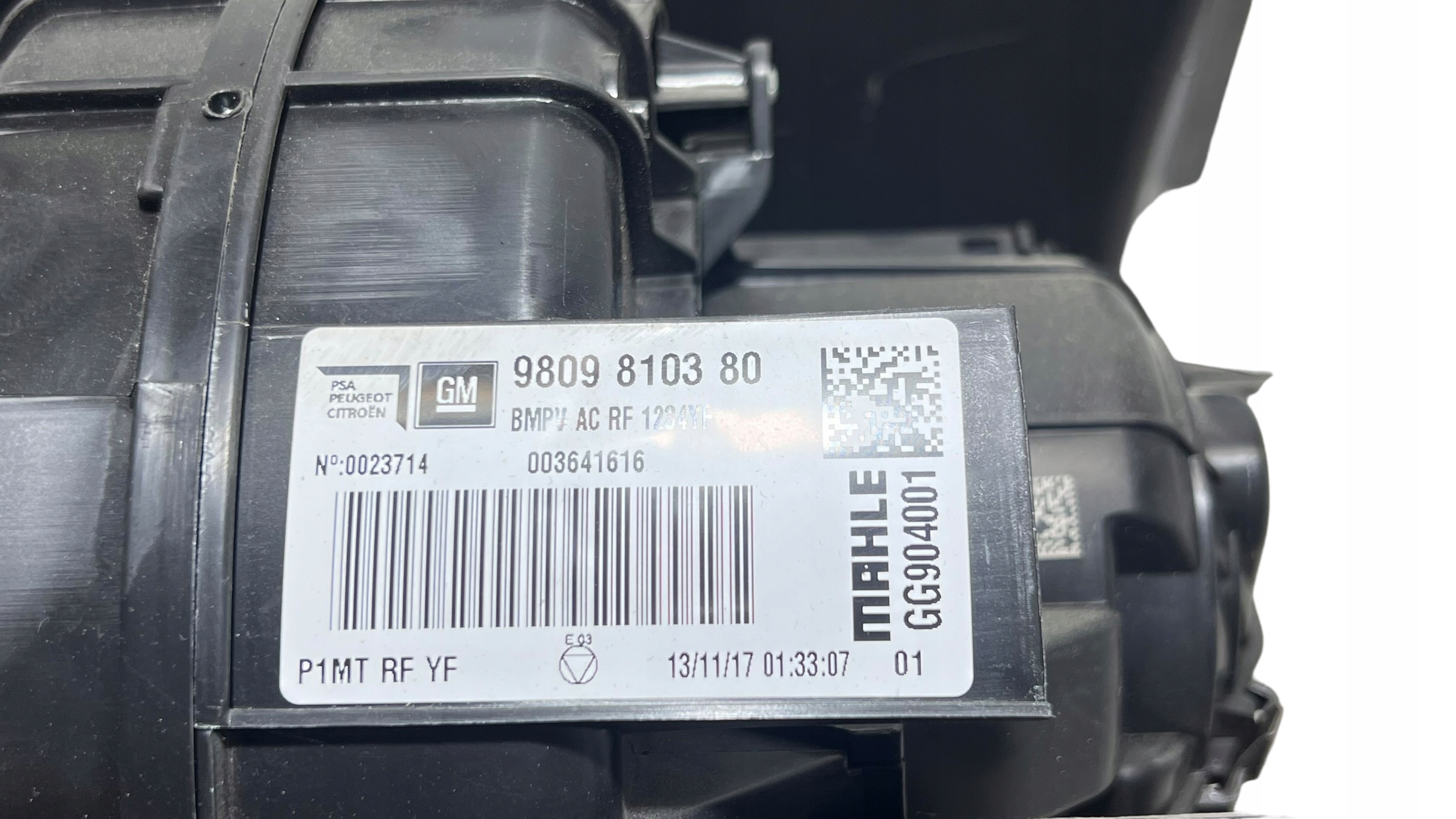 heater complete 9809810380 OPEL CROSSLAND X