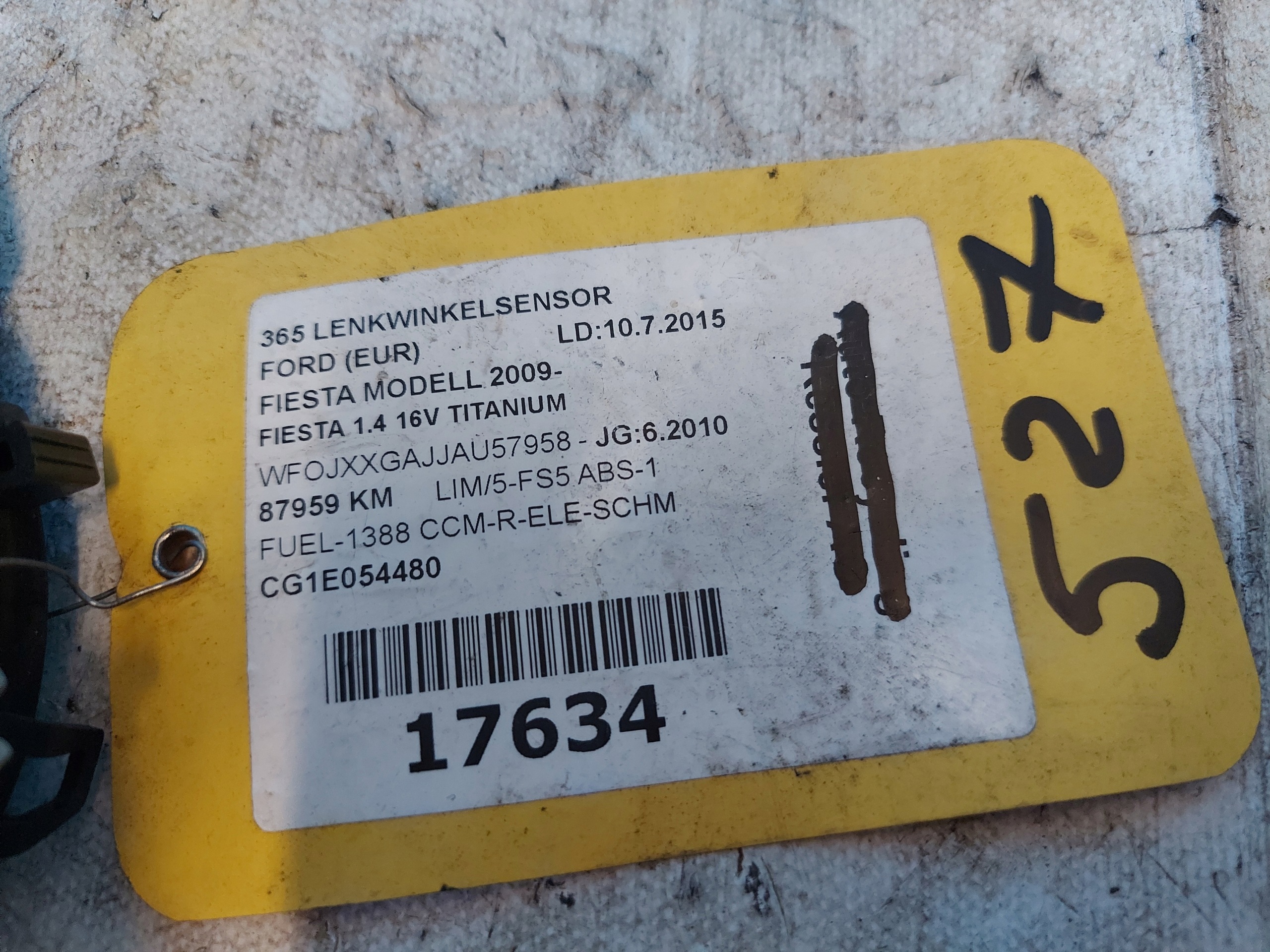 ring airbag FIESTA MK 7 8A6T14A664