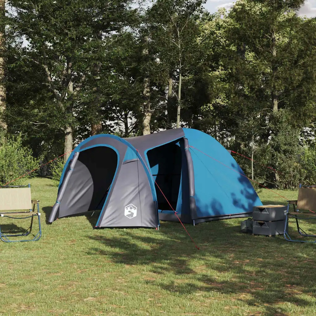 vidaXL Stan s kopulí Kopule se střechou Modrá 384 x 254 x 170 cm