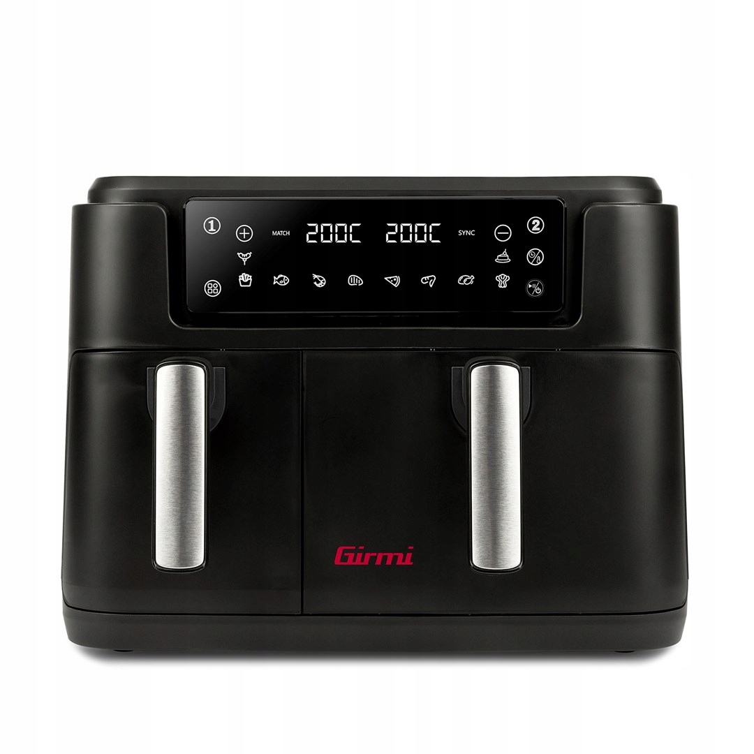 Teplovzdušná fritéza Girmi FG26 Air Fryer veľká dvojkomorová, dvojitá