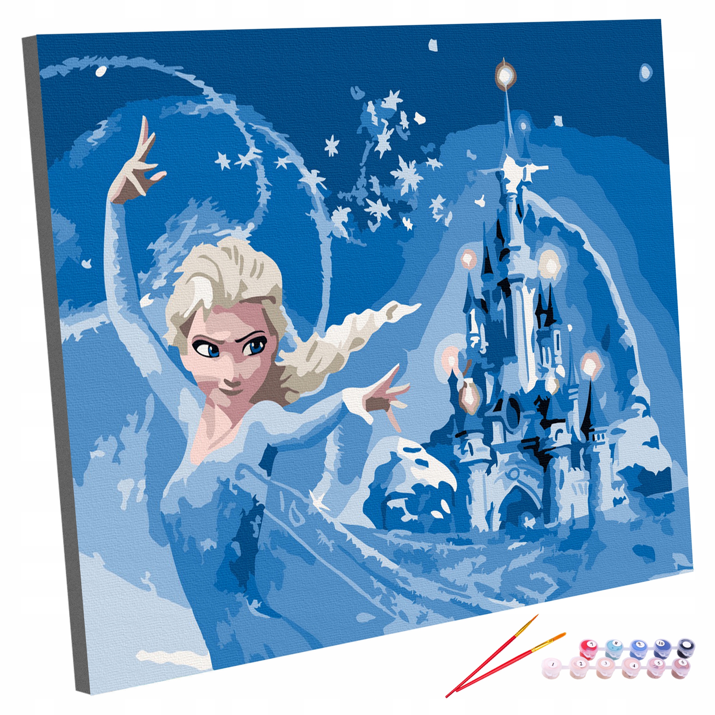 Malowanie Po Numerach Na Ramie Dzieci 20x30 Frozen