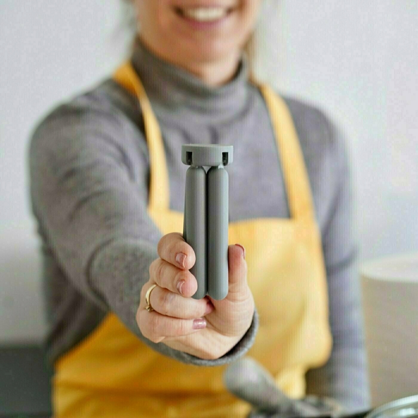 Silikonowa PODKŁADKA POD GARNEK podstawka składana Materiał silikon