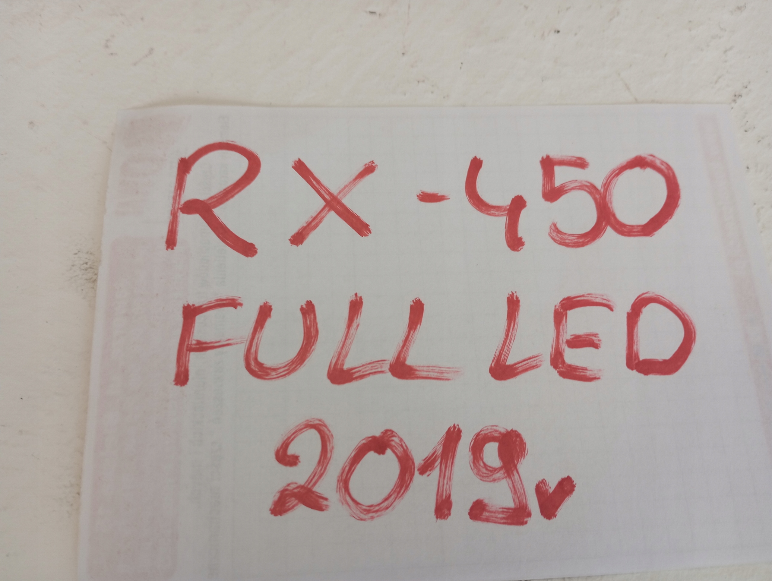 light lights Full Led LEXUS RX450 RX 450 19R