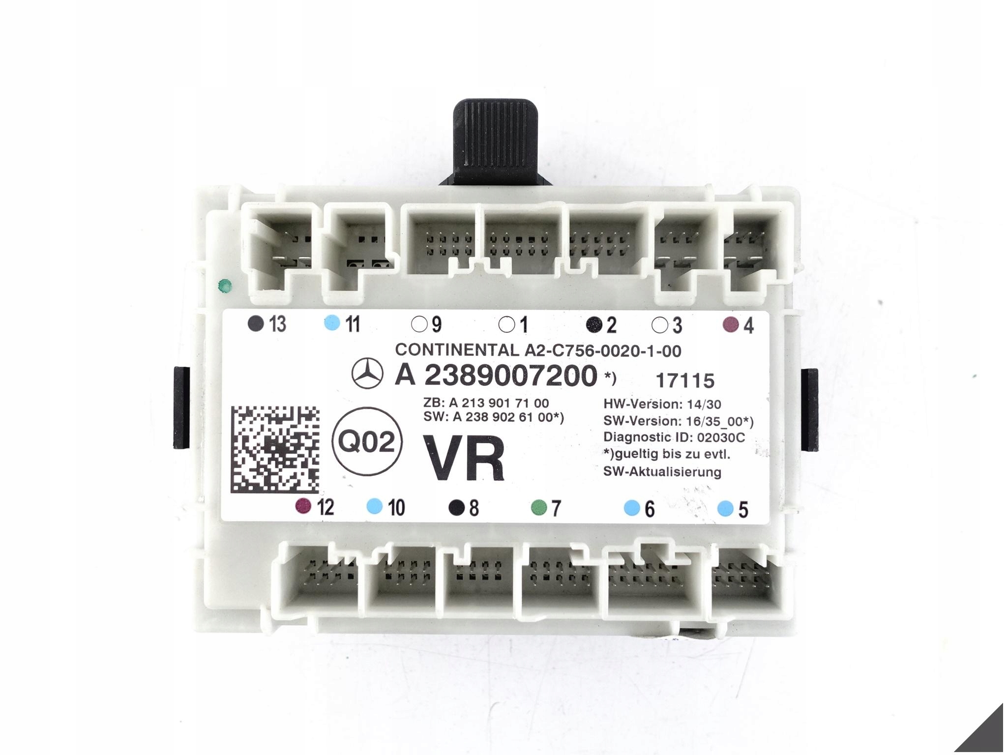 MERCEDES E C238 A238 17- module control unit door right front A2389007200 VR