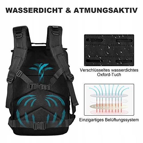 SHANNA Plecak Trekkingowy Wojskowy 45L MOLLE Na Wędrówki Camping Polowanie — miniatura 6