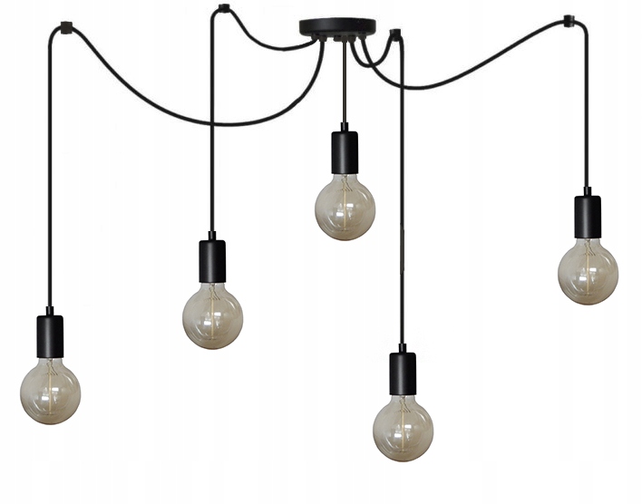 

Lampa Wisząca/sufitowa Led Loft Pająk 5 E27