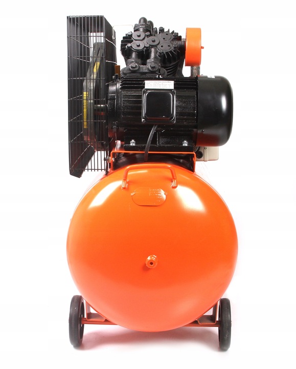 KOMPRESOR OLEJOWY 4-TŁOKOWY 350L 12BAR 400V WYDAJNOŚĆ 1150L/MIN 7,5kW 10Hp Marka BJC