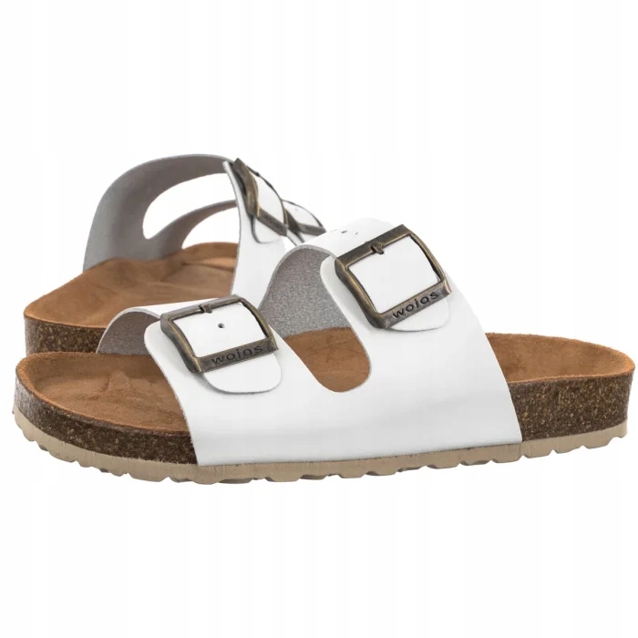 Dámské kožené boty Nazouváky Wojas bílé 74077-59 White