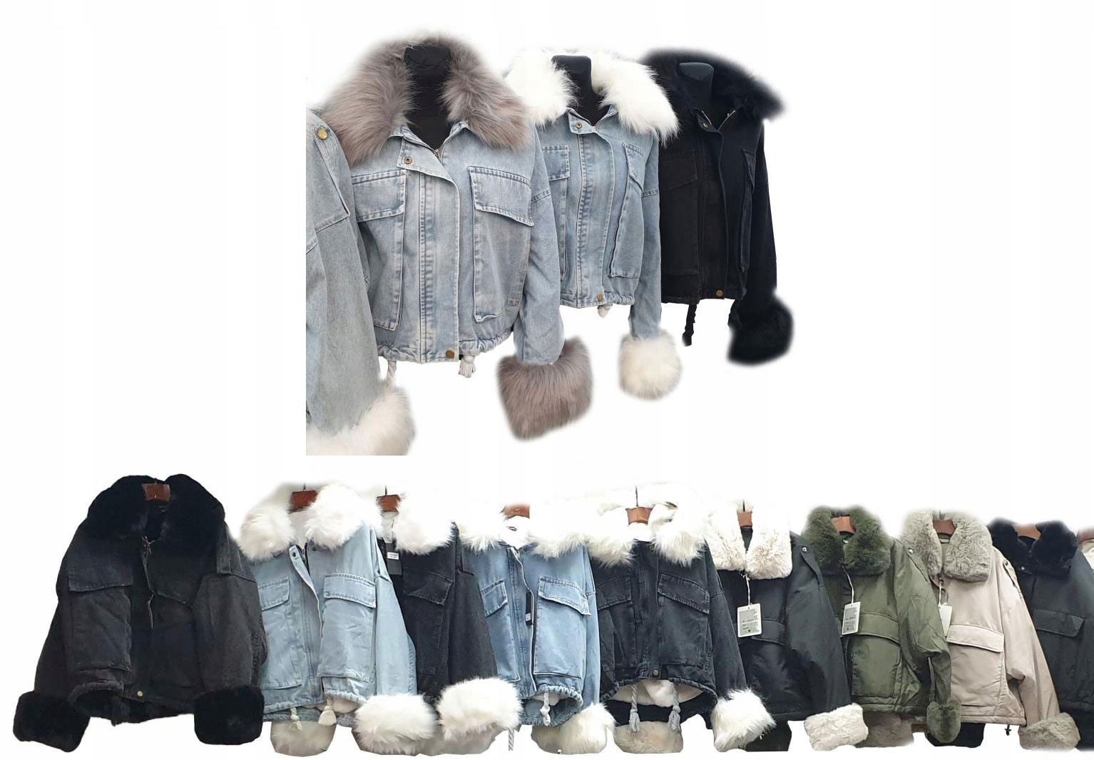 

Kurtka Jeansowa Z Futerkiem Katana Futerko Miś XL