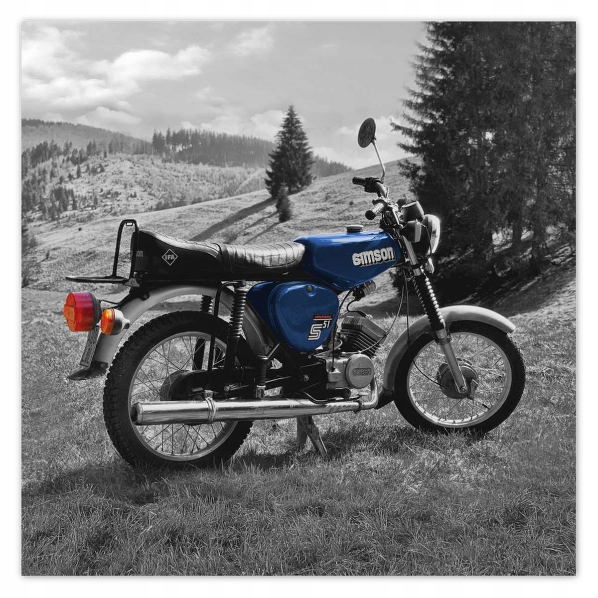 Fototapety 208x208 Modrý Simson S51
