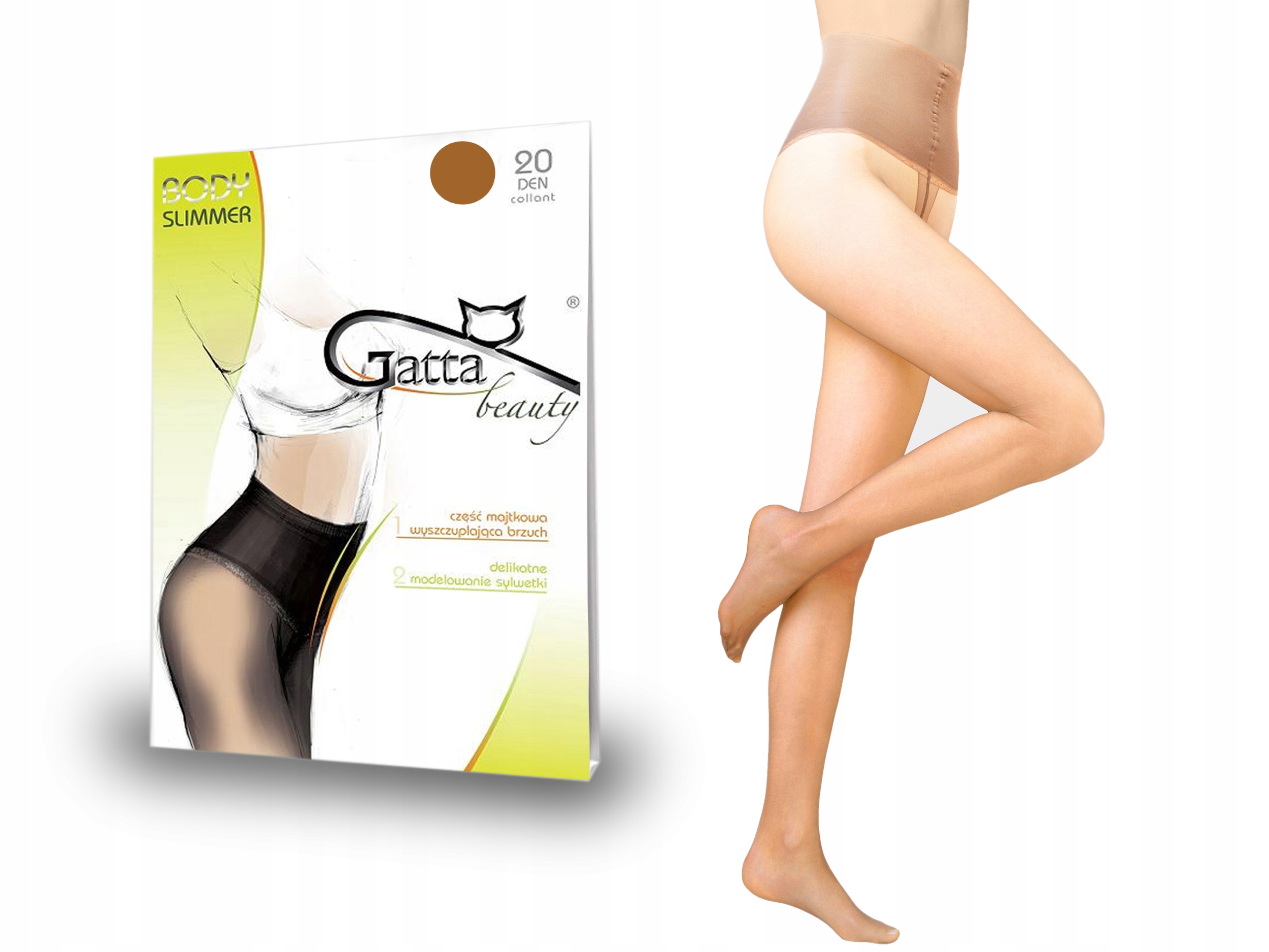 

Rajstopy wyszczuplające Slimmer Gatta, golden, 3-M
