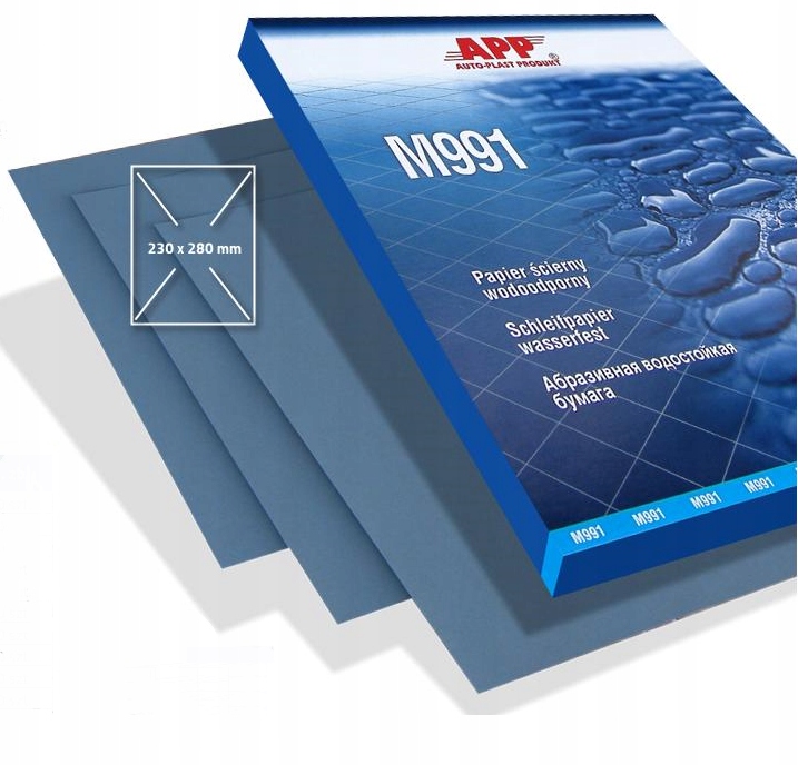 PAPIER ŚCIERNY ARKUSZ WODNY MATADOR WODOODPORNY APP P7000