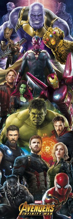 

Marvel Avengers Infinity War filmowy plakat 53x158