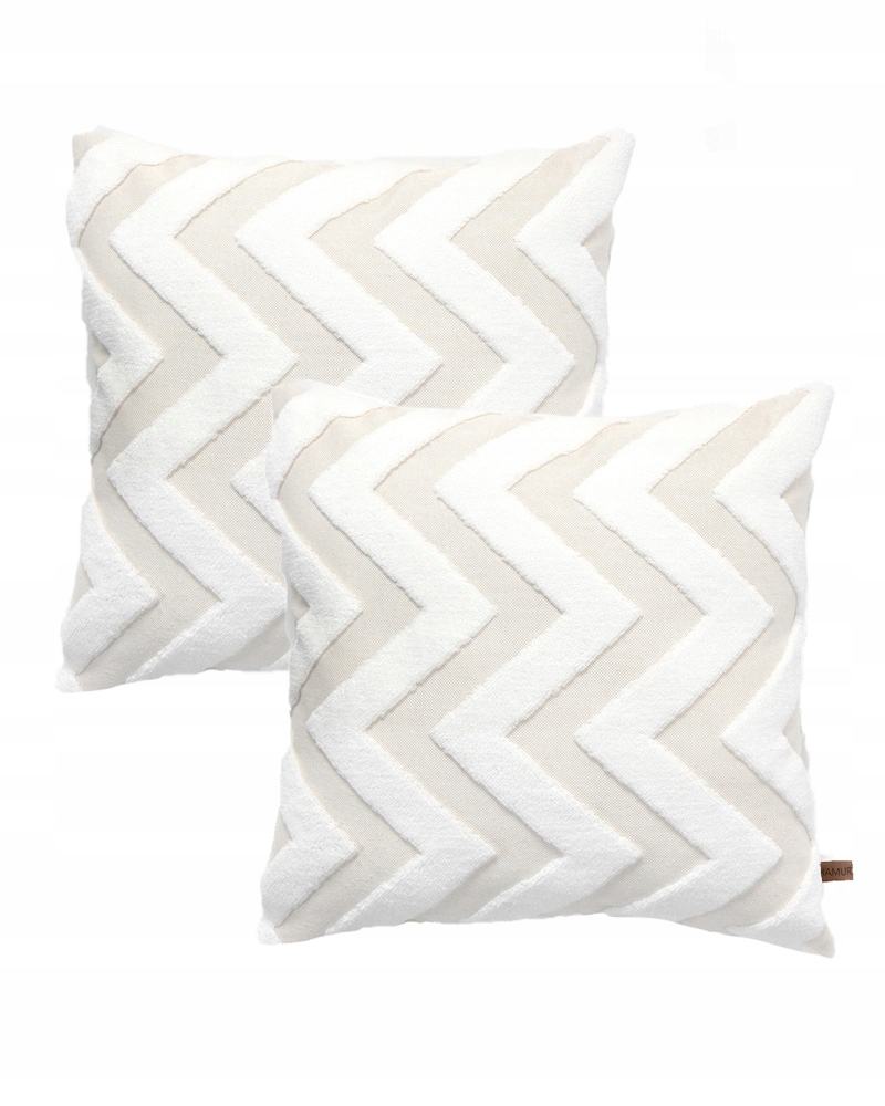

Kremowe Poszewki dekoracyjne 2szt. 45x45 boho ecru