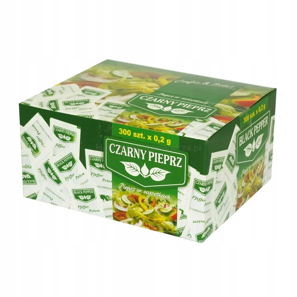 Confex Pepř černý v sáčcích 300 x 0,2 g