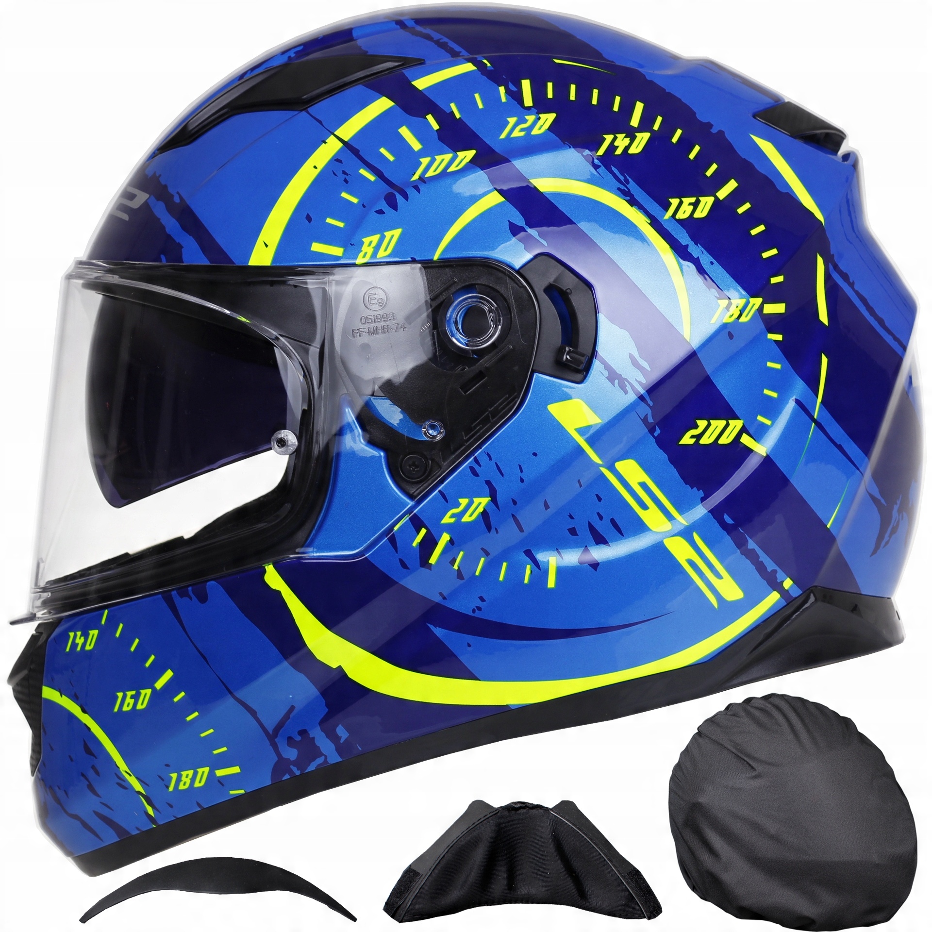 

LS2 FF320 Stream Tacho Blue Kask Motocyklowy