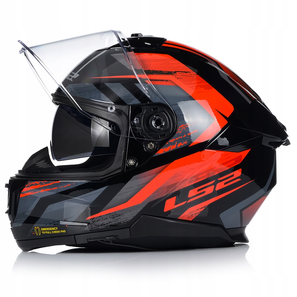 KASK MOTOCYKLOWY LS2 FF808 STREAM II FURY KEVLAR SYSTEM PINLOCK + BLENDA Rozmiar M