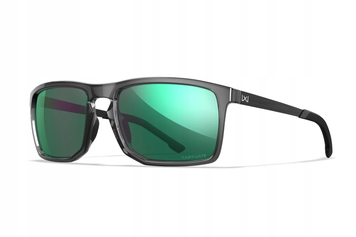 Okulary Wiley X Axe Captivate Green Mirror Lenses Gloss Crystal