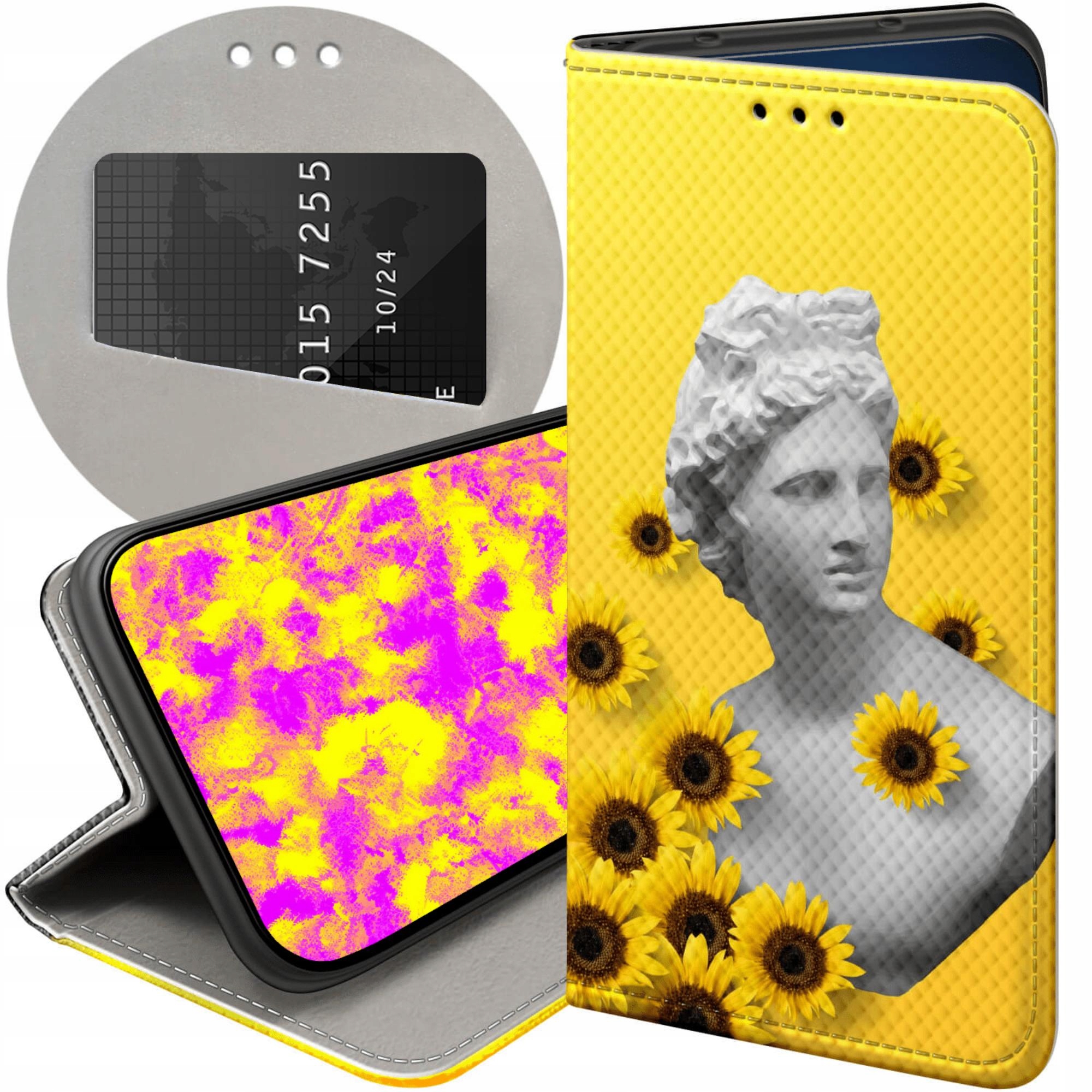 Etui Z Klapką Do Xiaomi Redmi Note 12 Pro Plus Żółte Słoneczne Yellow