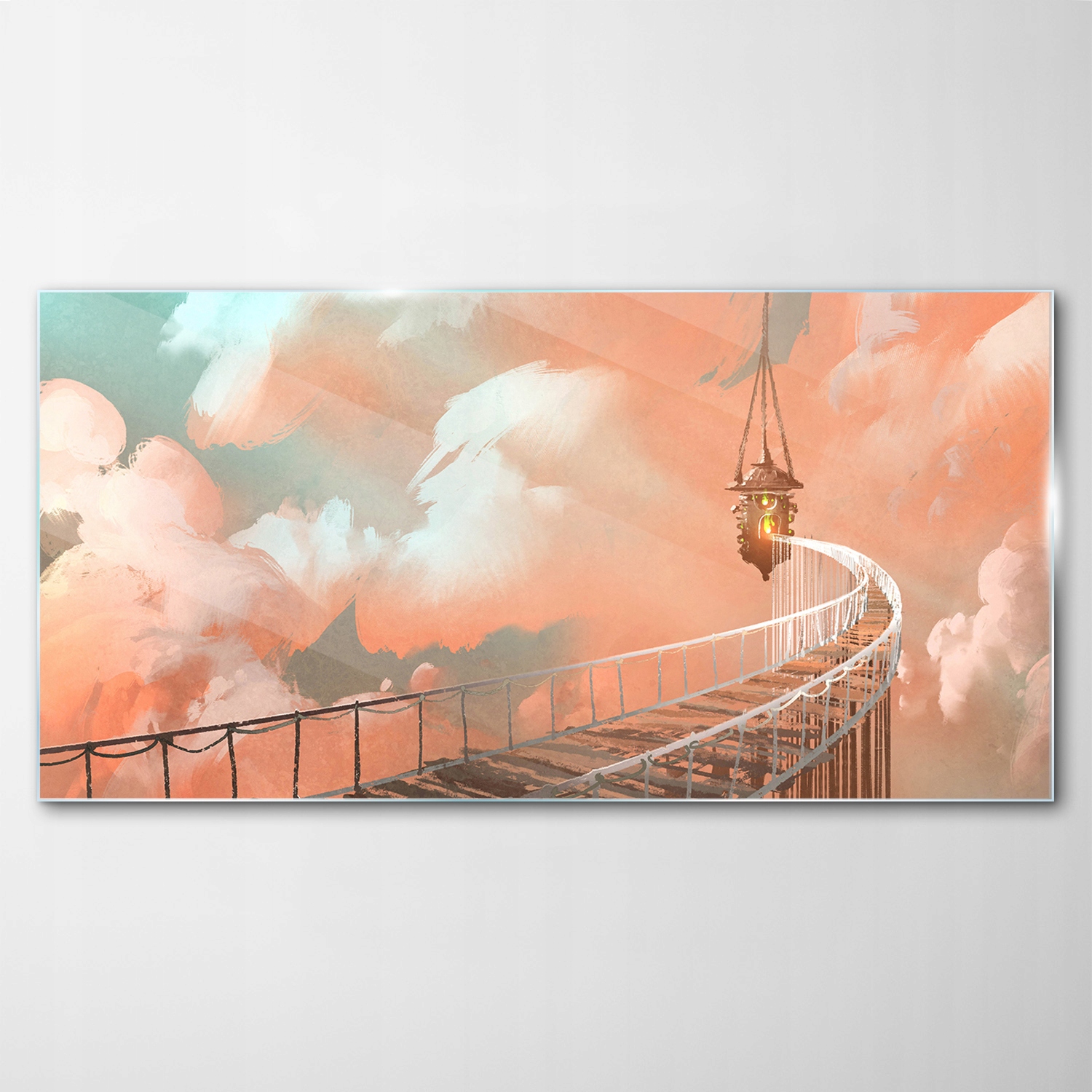 Tvrdený sklenený obraz Lano Most Maják 120x60