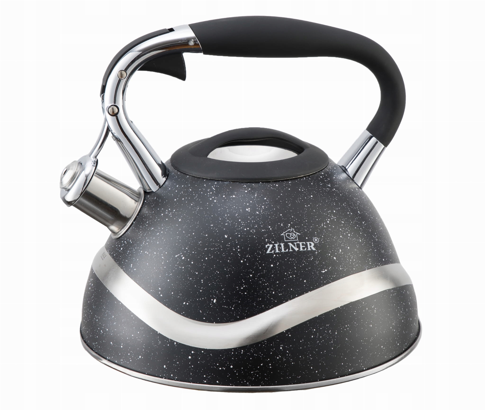 Czajnik z gwizdkiem ZILNER 3L CZARNY ZL-5701