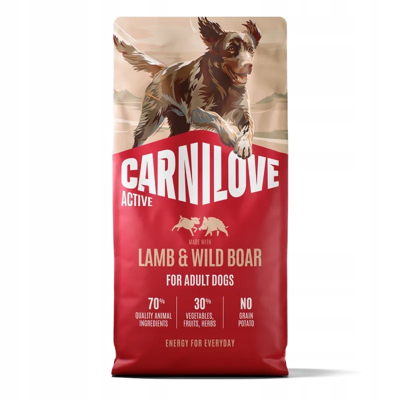 Carnilove Active Dog Lamb and Wild Boar Adult sucha karma dla psa 12kg