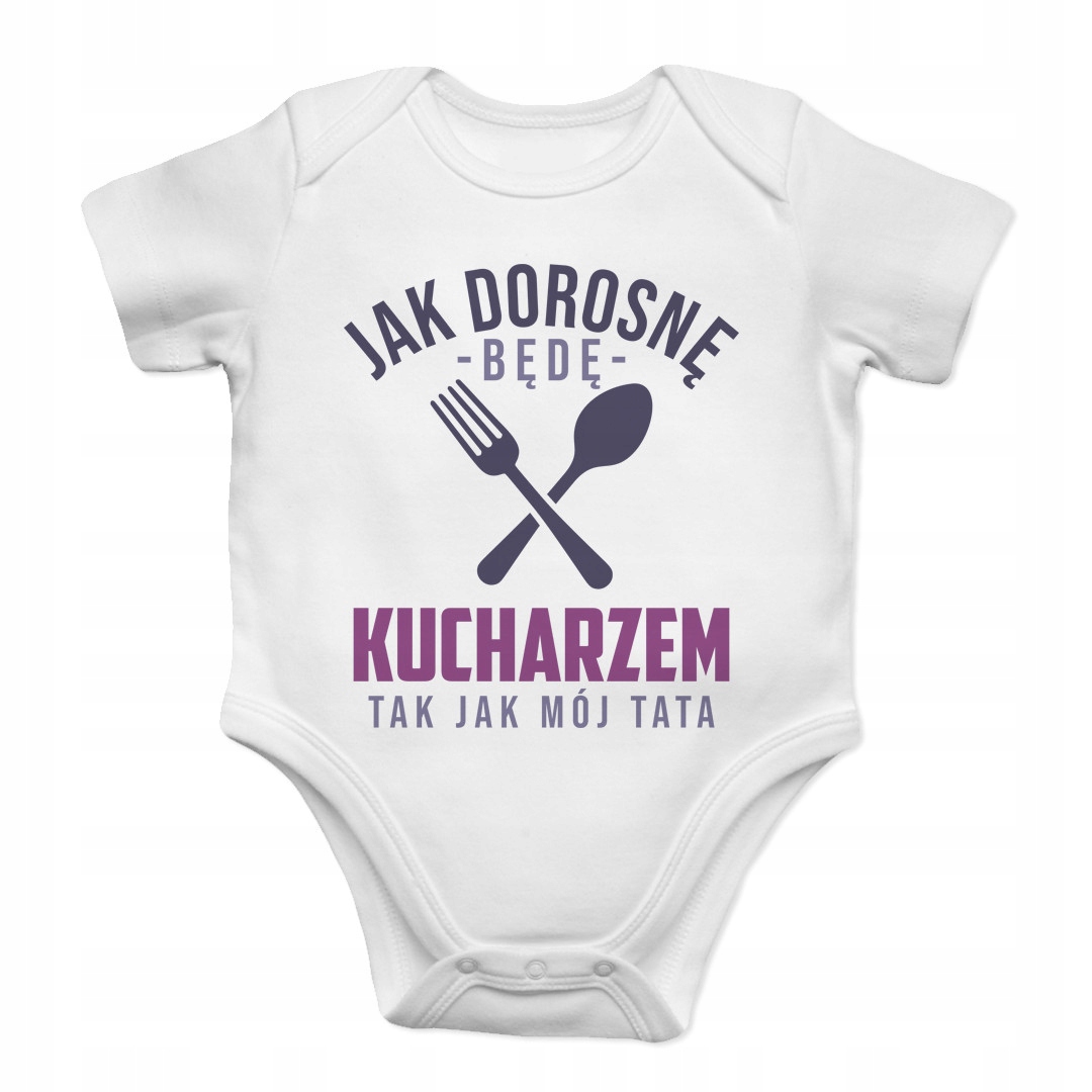 

Jak dorosnę będę kucharzem - body dziecięce