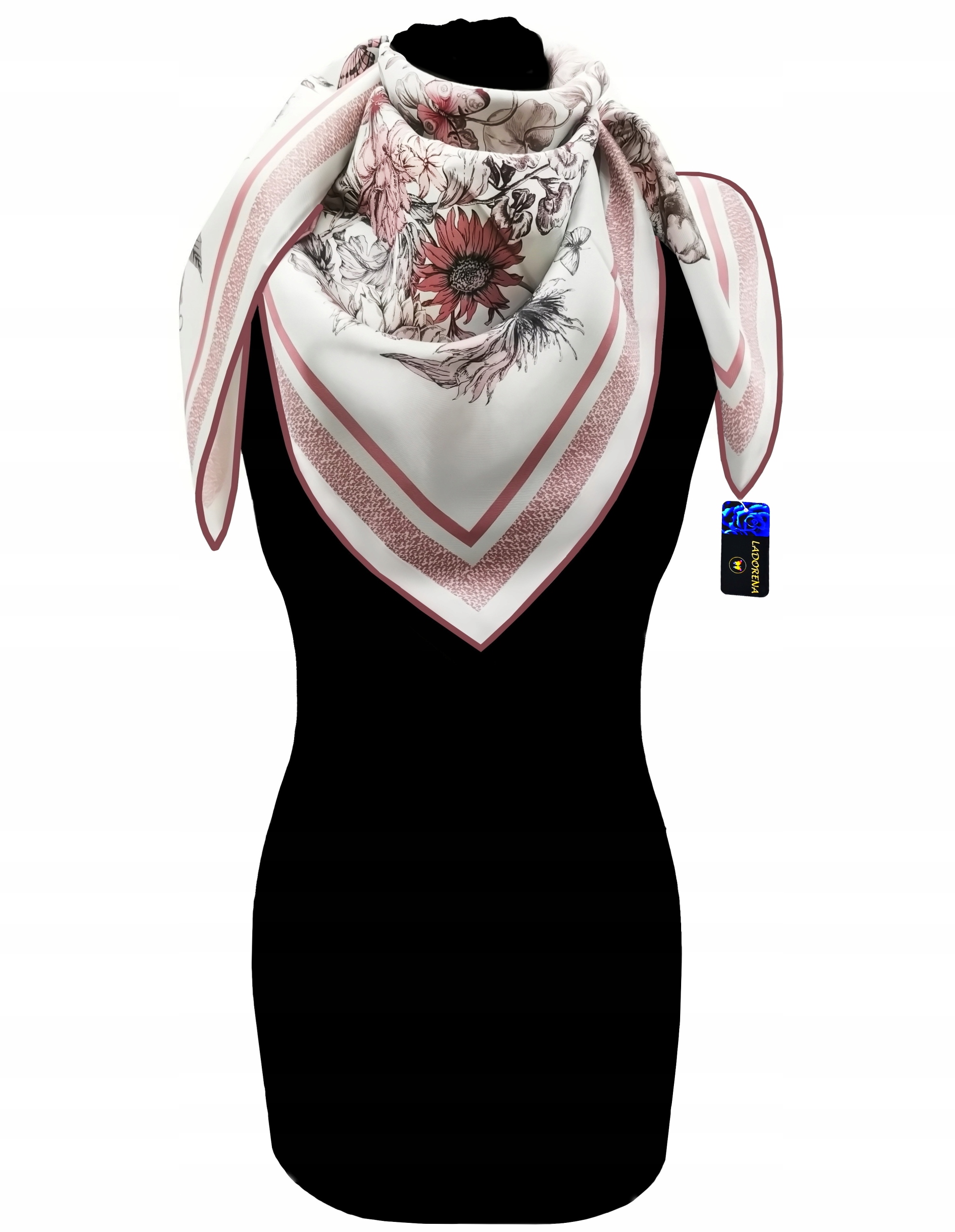 Hedvábný Šátek 100% Přírodní Morušový Hedvábí, Prémiová Kvalita