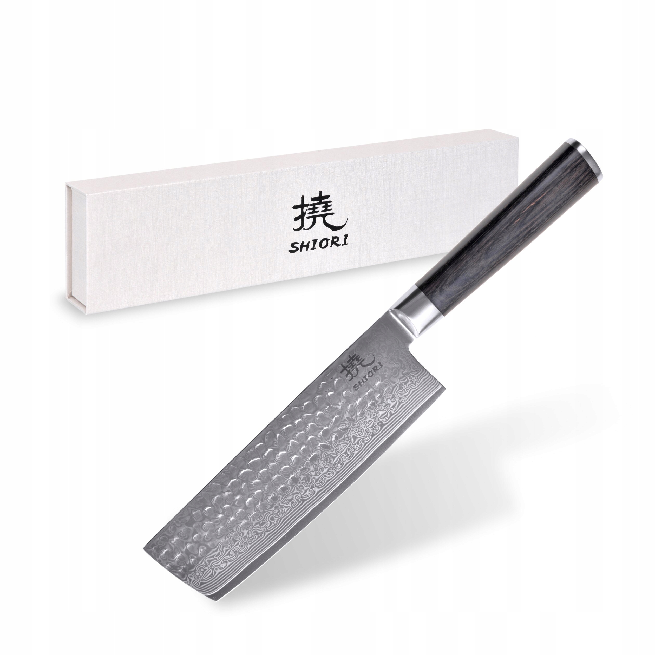 Shiori Chairo Nakiri na ovoce, zeleniny – nůž z damaškové oceli 16,80 cm