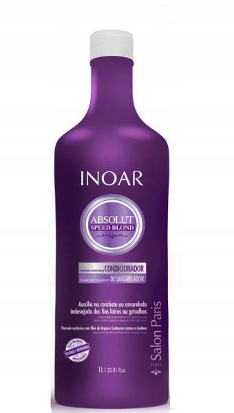 Inoar Absolut Speed Blond Kondicionér pro blond vlasy po brazilském keratinu 1000 ml