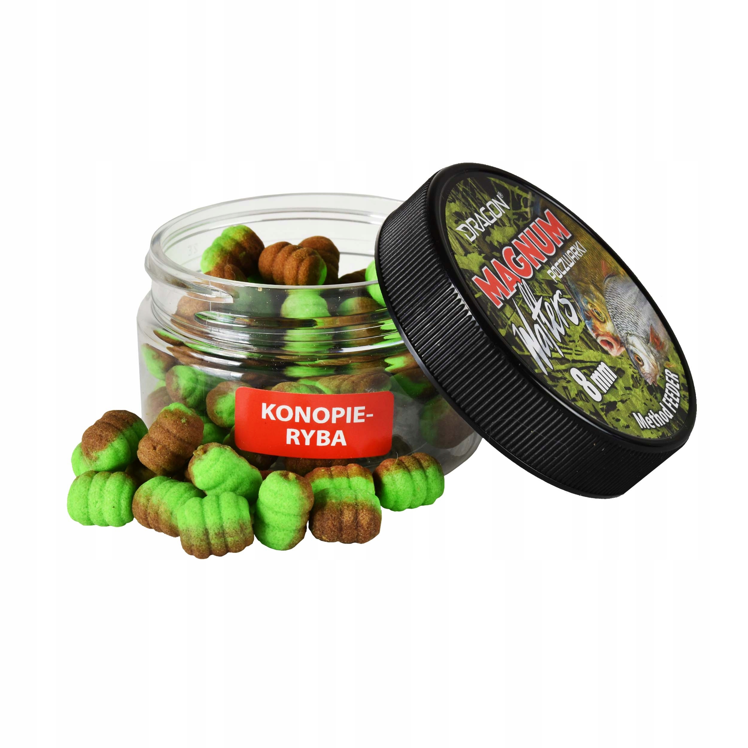 Poczwarki przynęta do methody Wafters konopie ryba 8mm 60ml neutralna pływ.