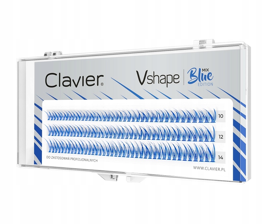 

Clavier Vshape Colour Edition kępki rzęs Blue Mix