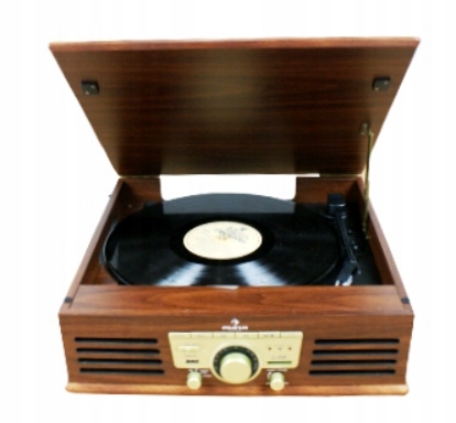 GRAMOFON Auna TT-92W brązowy