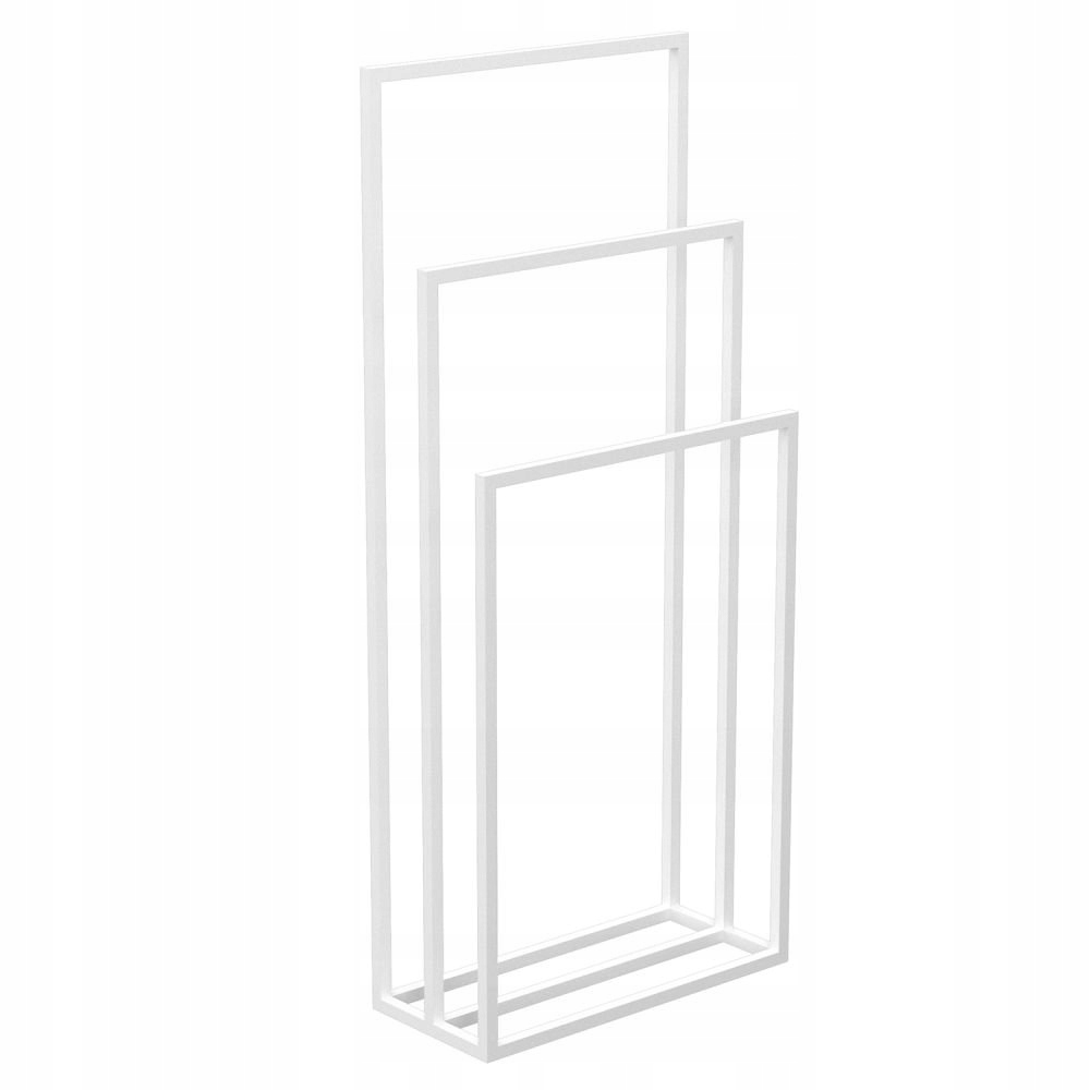 Stojanový biely vešiak na 3 uteráky Bathroom Organization 9901 Luminex
