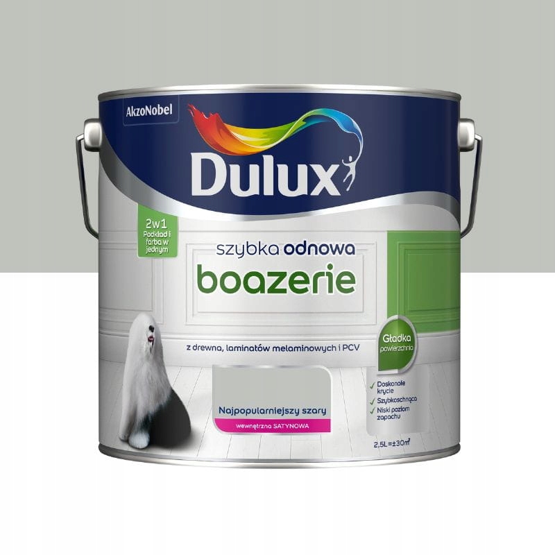 

Dulux szyb odnowa Boazerie Najpopularn. Szary 2,5l