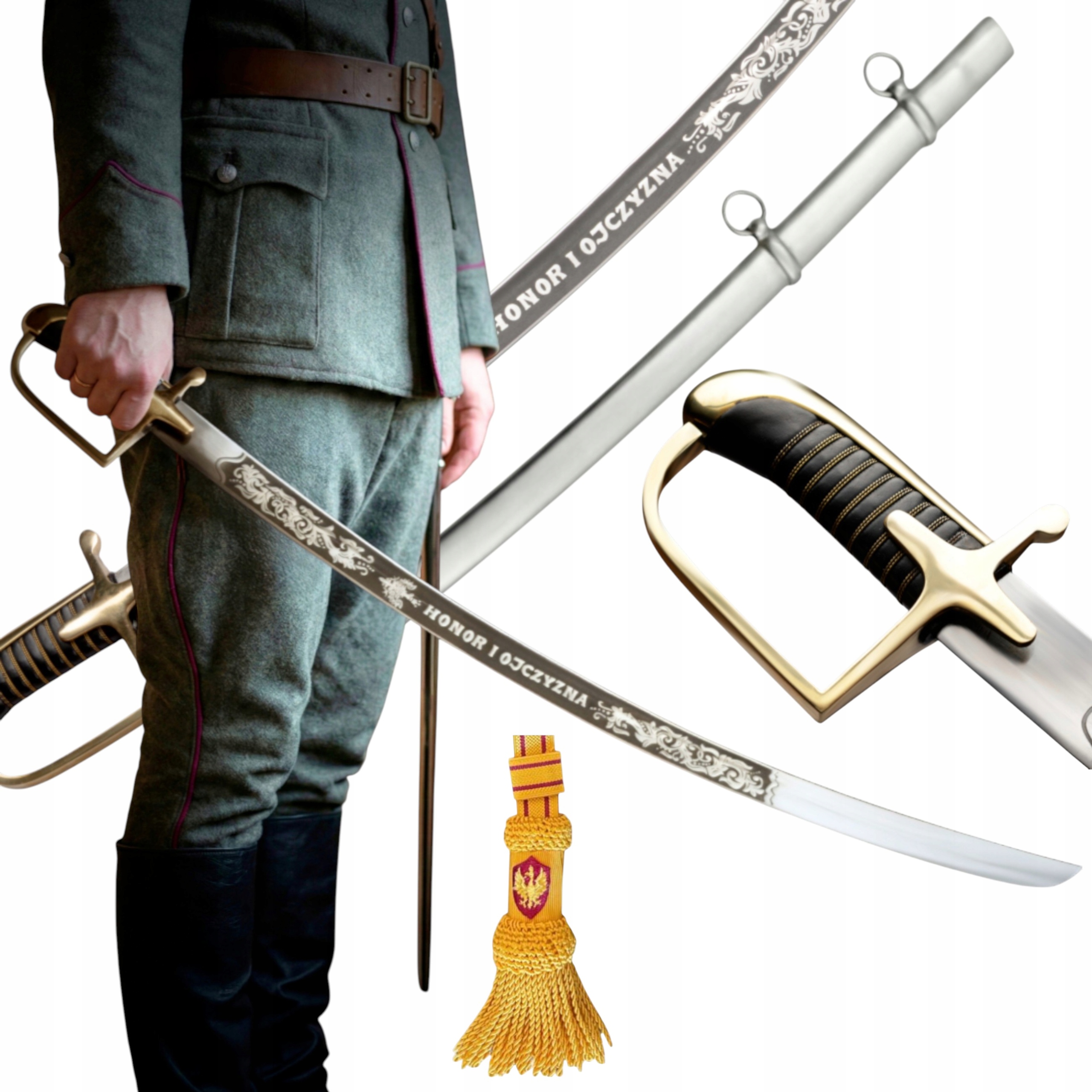 Szabla Polska Důstojník WZ/1921 Grawer Z/p Čest a vlast Vojsko WZ/1921ZP